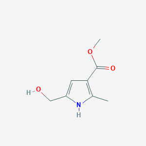 molecular formula C8H11NO3 B2778649 methyl 5-(hydroxymethyl)-2-methyl-1H-pyrrole-3-carboxylate CAS No. 2089213-09-0
