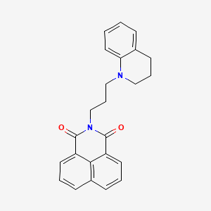 molecular formula C24H22N2O2 B2778652 2-(3-(3,4-dihydroquinolin-1(2H)-yl)propyl)-1H-benzo[de]isoquinoline-1,3(2H)-dione CAS No. 941000-19-7