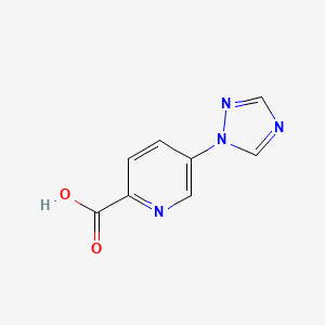 molecular formula C8H6N4O2 B2778653 5-(1H-1,2,4-triazol-1-yl)pyridine-2-carboxylic acid CAS No. 1546770-27-7