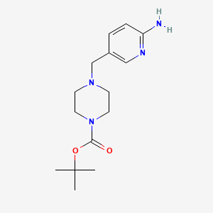 molecular formula C15H24N4O2 B2778666 Tert-butyl 4-((6-aminopyridin-3-yl)methyl)piperazine-1-carboxylate CAS No. 1178566-52-3