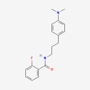 B2778709 N-(3-(4-(dimethylamino)phenyl)propyl)-2-fluorobenzamide CAS No. 953383-43-2