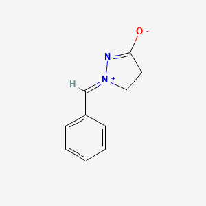 molecular formula C10H10N2O B2778728 (2E)-2-benzylidene-3,4-dihydropyrazol-2-ium-5-olate CAS No. 1321111-54-9