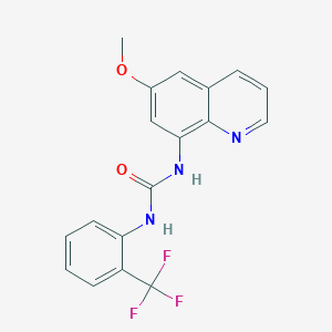 1-(6-Methoxyquinolin-8-yl)-3-[2-(trifluoromethyl)phenyl]urea