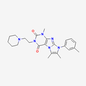 1,6,7-trimethyl-3-(2-(piperidin-1-yl)ethyl)-8-(m-tolyl)-1H-imidazo[2,1-f]purine-2,4(3H,8H)-dione