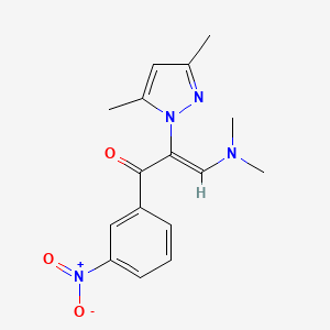 (Z)-3-(dimethylamino)-2-(3,5-dimethyl-1H-pyrazol-1-yl)-1-(3-nitrophenyl)-2-propen-1-one