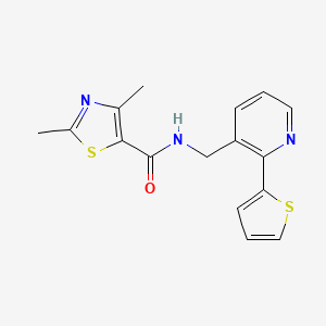 2,4-dimethyl-N-((2-(thiophen-2-yl)pyridin-3-yl)methyl)thiazole-5-carboxamide