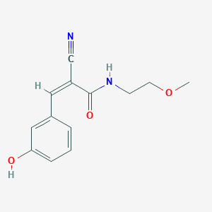 (Z)-2-Cyano-3-(3-hydroxyphenyl)-N-(2-methoxyethyl)prop-2-enamide