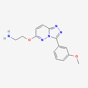 (2-{[3-(3-Methoxyphenyl)[1,2,4]triazolo[4,3-b]pyridazin-6-yl]oxy}ethyl)amine