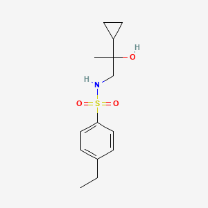 molecular formula C14H21NO3S B2778811 N-(2-cyclopropyl-2-hydroxypropyl)-4-ethylbenzenesulfonamide CAS No. 1286726-66-6
