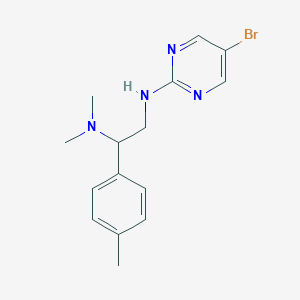 N'-(5-Bromopyrimidin-2-yl)-N,N-dimethyl-1-(4-methylphenyl)ethane-1,2-diamine