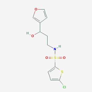 5-chloro-N-(3-(furan-3-yl)-3-hydroxypropyl)thiophene-2-sulfonamide