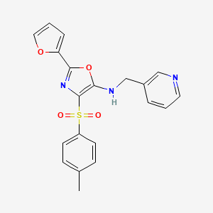 2-(furan-2-yl)-4-[(4-methylphenyl)sulfonyl]-N-(pyridin-3-ylmethyl)-1,3-oxazol-5-amine
