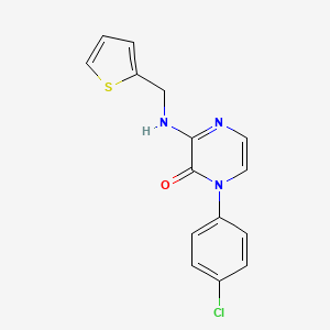 1-(4-chlorophenyl)-3-[(2-thienylmethyl)amino]pyrazin-2(1H)-one