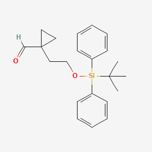 1-[2-[Tert-butyl(diphenyl)silyl]oxyethyl]cyclopropane-1-carbaldehyde