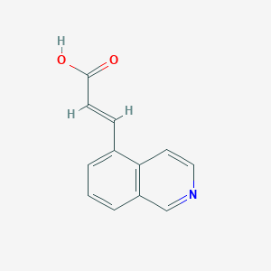 molecular formula C12H9NO2 B2778875 Trans-3-(isoquinolin-5-yl)acrylic acid CAS No. 87087-21-6