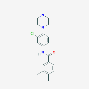 molecular formula C20H24ClN3O B277888 N-[3-chloro-4-(4-methylpiperazin-1-yl)phenyl]-3,4-dimethylbenzamide 