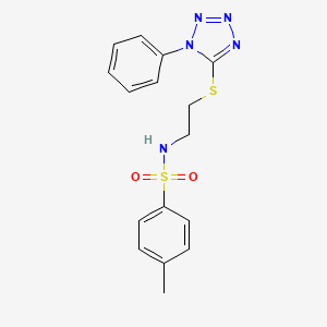 4-Methyl-N-[2-(1-phenyl-1H-tetrazol-5-ylsulfanyl)-ethyl]-benzenesulfonamide