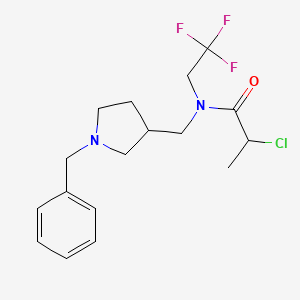 N-[(1-Benzylpyrrolidin-3-yl)methyl]-2-chloro-N-(2,2,2-trifluoroethyl)propanamide