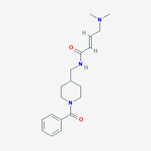 (E)-N-[(1-Benzoylpiperidin-4-yl)methyl]-4-(dimethylamino)but-2-enamide