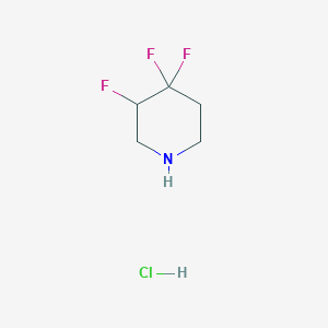 molecular formula C5H9ClF3N B2778898 3,4,4-Trifluoropiperidine hydrochloride CAS No. 1823315-47-4