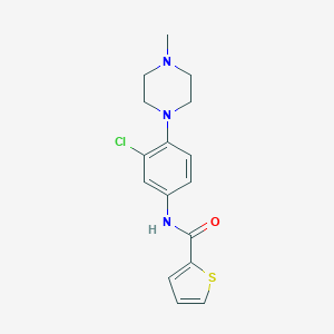 molecular formula C16H18ClN3OS B277890 N-[3-chloro-4-(4-methylpiperazin-1-yl)phenyl]thiophene-2-carboxamide 