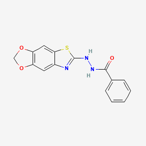 N'-([1,3]dioxolo[4,5-f][1,3]benzothiazol-6-yl)benzohydrazide