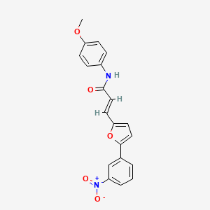 N-(4-Methoxyphenyl)-3-(5-(3-nitrophenyl)-2-furyl)-2-propenamide
