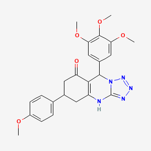 6-(4-methoxyphenyl)-9-(3,4,5-trimethoxyphenyl)-5,6,7,9-tetrahydrotetrazolo[5,1-b]quinazolin-8(4H)-one