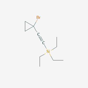 [2-(1-Bromocyclopropyl)ethynyl]triethylsilane