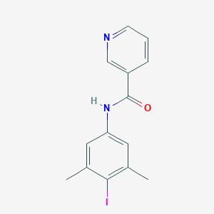 molecular formula C14H13IN2O B277896 N-(4-iodo-3,5-dimethylphenyl)nicotinamide 