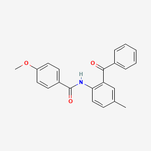 molecular formula C22H19NO3 B2778976 N-(2-benzoyl-4-methylphenyl)-4-methoxybenzamide CAS No. 392236-72-5
