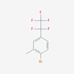 molecular formula C9H6BrF5 B2778978 1-Bromo-2-methyl-4-(1,1,2,2,2-pentafluoroethyl)benzene CAS No. 2138060-38-3