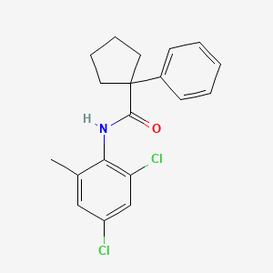 molecular formula C19H19Cl2NO B2778980 N-(2,4-Dichloro-6-methylphenyl)(phenylcyclopentyl)formamide CAS No. 1022860-55-4