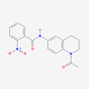 N-(1-acetyl-3,4-dihydro-2H-quinolin-6-yl)-2-nitrobenzamide