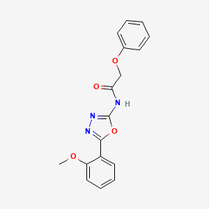 molecular formula C17H15N3O4 B2778984 N-(5-(2-methoxyphenyl)-1,3,4-oxadiazol-2-yl)-2-phenoxyacetamide CAS No. 920438-32-0