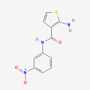 molecular formula C11H9N3O3S B2779009 2-amino-N-(3-nitrophenyl)thiophene-3-carboxamide CAS No. 669740-08-3