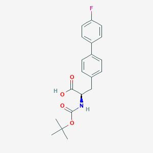 molecular formula C20H22FNO4 B2779025 (R)-2-(Boc-amino)-3-(4'-fluoro-[1,1'-biphenyl]-4-YL)propanoic acid CAS No. 1803077-47-5