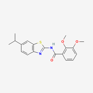 molecular formula C19H20N2O3S B2779034 N-(6-isopropylbenzo[d]thiazol-2-yl)-2,3-dimethoxybenzamide CAS No. 895445-18-8