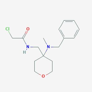 molecular formula C16H23ClN2O2 B2779094 N-({4-[benzyl(methyl)amino]oxan-4-yl}methyl)-2-chloroacetamide CAS No. 2411271-27-5