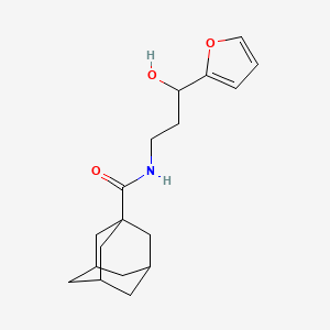 molecular formula C18H25NO3 B2779122 N-[3-(furan-2-yl)-3-hydroxypropyl]adamantane-1-carboxamide CAS No. 1421499-81-1