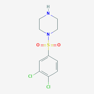molecular formula C10H12Cl2N2O2S B2779144 1-(3,4-Dichlorobenzenesulfonyl)piperazine CAS No. 524711-30-6