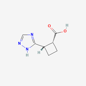 molecular formula C7H9N3O2 B2779175 Rac-(1r,2s)-2-(1h-1,2,4-triazol-5-yl)cyclobutane-1-carboxylic acid CAS No. 1932611-26-1