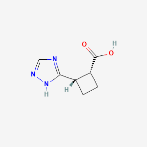 (1R,2S)-2-(1H-1,2,4-Triazol-5-yl)cyclobutane-1-carboxylic acid