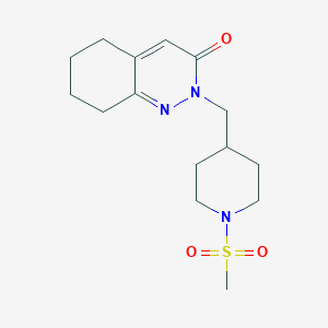 2-[(1-Methanesulfonylpiperidin-4-yl)methyl]-2,3,5,6,7,8-hexahydrocinnolin-3-one