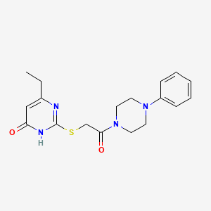 6-ethyl-2-((2-oxo-2-(4-phenylpiperazin-1-yl)ethyl)thio)pyrimidin-4(3H)-one