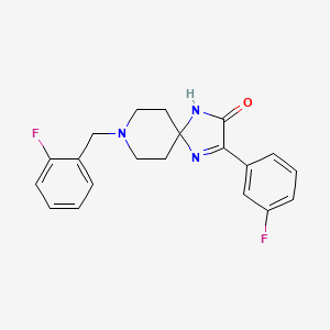 8-(2-Fluorobenzyl)-3-(3-fluorophenyl)-1,4,8-triazaspiro[4.5]dec-3-en-2-one