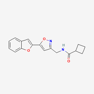 N-((5-(benzofuran-2-yl)isoxazol-3-yl)methyl)cyclobutanecarboxamide