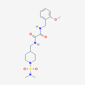 N-{[1-(dimethylsulfamoyl)piperidin-4-yl]methyl}-N'-[(2-methoxyphenyl)methyl]ethanediamide