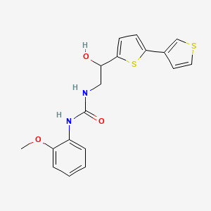 1-[2-Hydroxy-2-(5-thiophen-3-ylthiophen-2-yl)ethyl]-3-(2-methoxyphenyl)urea