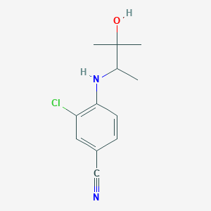 3-Chloro-4-[(3-hydroxy-3-methylbutan-2-yl)amino]benzonitrile